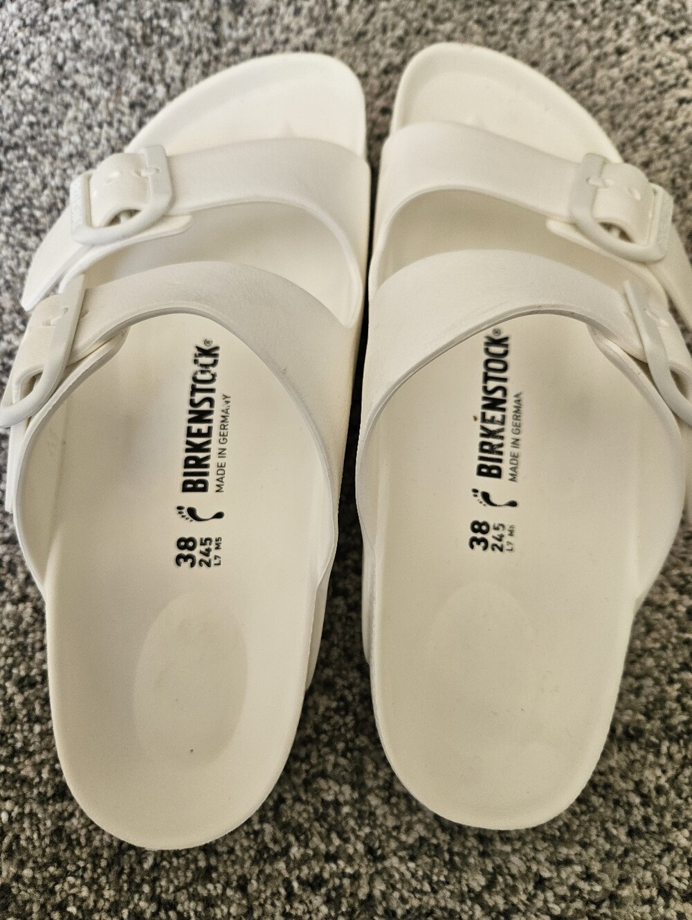 Birkenstock Arizona EVA Slide Sandals in White - Picture 4 of 5